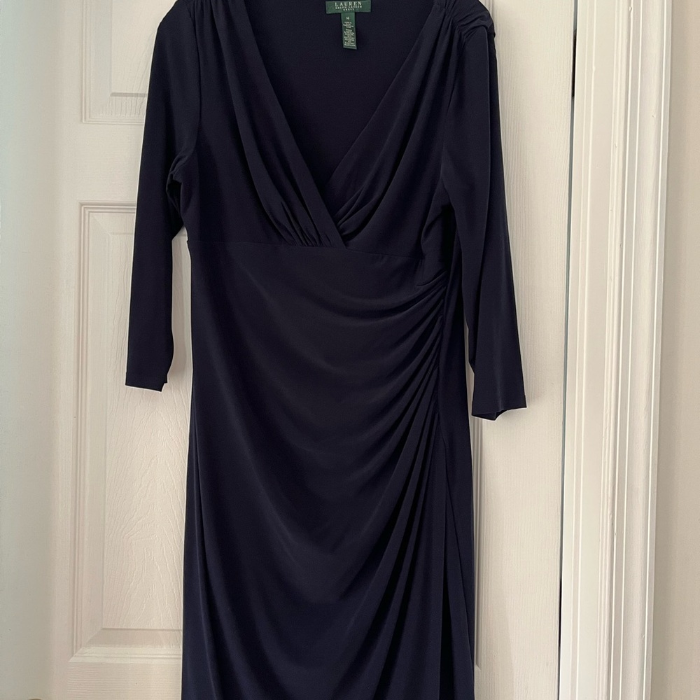 Ralph Lauren Navy Long Sleeve Dress
